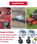 2 Pack Spindle Assembly With Pulley Set And Belt Replacement For Toro Timecutter 42 Inch Deck with mower and parts