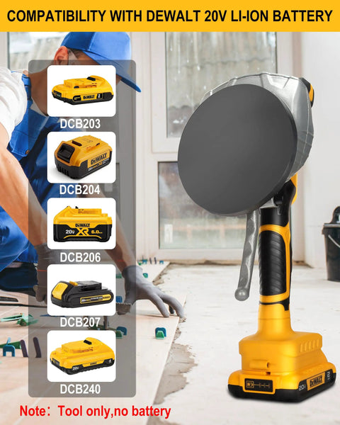 Tile Vibration Tool For 20V Battery With 8 Speed Leveling next to compatible DeWALT battery models