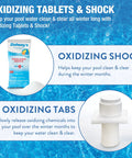 Pro Winterizing Pool Closing Kit For Above Ground And Inground Pools Up To 15000 Gallons Bundle with Oxidizing Tablets and Shock.