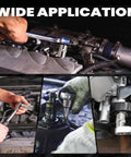 Wide application of the 64-Piece Torx Socket Set With Three Eighths, One Quarter, And One Half Inch Drives, External Torx Sockets.
