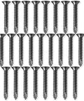 Heavy Duty Black Wood Screws For Door Hinges Nine By One And One Half Inch Pack, 25 black alloy steel screws