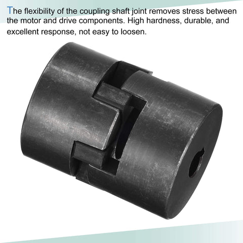 Flexible Coupling Shaft From 10mm To 14mm Bore, 53mm Long, C45 Steel Motor Coupler Joint for Servo and Stepper Motors