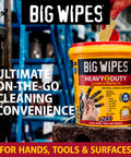 Heavy Duty Hand Cleaning Wipes With Textured Scrubbing Degreaser For Mechanics And Tool Pros In The Shop 240 Count Bucket