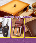 Leather crafts made with All-In-One 55-Piece Hollow Punch Cutter Tool Kit With Cutting Pad, Hammer, Craft Knife And Case For Leather