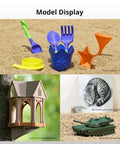 Model display showing various 3D printed items using Black PETG 3D Printer Filament 1.75mm 1 Kg Reusable Spool No Fuss High Dimensional Accuracy 0.02mm And Serious Toughness For Long Lasting Prints Compatible With Most FDM Printers.