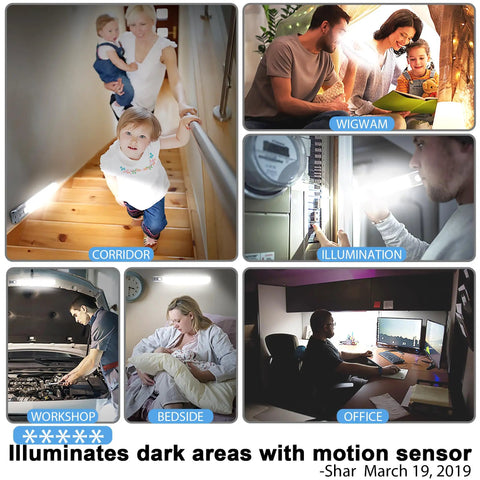 84 LED Motion Sensor Closet Light 4W Rechargeable Under Cabinet Wireless Wardrobe Lighting No Messy Wires For Closet And Kitchen