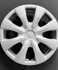 15 Inch 8 Spoke Silver Plastic Wheel Covers Set For 2009 2013 Corolla With Steel Wheels Four Piece Not Universal Fit Easy Snap On Installation No Fuss Durable ABS Construction.