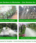 All In One 60 Foot Drip Irrigation System With Solid Brass Connectors And Bendable 360 Degree Tubing in various applications