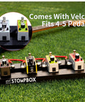 Compact 14 Inch Guitar Pedal Board With Solid Build And Lightweight 350 g 14 By Five And A Half By One Inch with mini pedals
