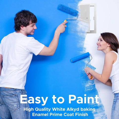 Heavy Duty 6 X 6 Inch Universal Access Panel And Door For Walls Or Ceilings Featuring Rock Solid 18 Gauge Steel Build, painting.