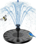 Outdoor Solar Fountain Pump 3.5W With 6 Nozzles For Bird Bath, Pond, And Garden Decor, Floating Solar Panel Pump For Continuous Spray