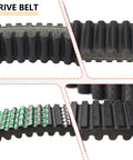 CVT Drive Belt For Ski Doo Snowmobiles MXZ 600 600R 800R 900 1200 Renegade close-up showing teeth and texture