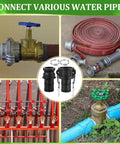 2 Pack Cam Lock Fittings Type C And E 2 Inch Cam And Groove Hose Fitting Kit With 2 Inch Female Coupling 2 Inch Male Adapter Gasket And Hose Clamps For Heavy Duty Industrial Use for water pipes and hoses