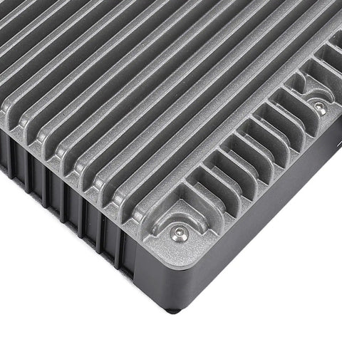 Ready To Roll 700W Micro Inverter With Mppt Pure Sine Wave Tech Built For Balcony Solar Builds And Easy Battery Hookup Across 12V Or 24V Rigs For Top Shelf Energy Output - close-up of aluminum heat sink surface.