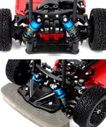 Oil Filled 62mm RC Shock Absorber Kit For Tamiya TT 01 TT 02 Hyper Go H14BM 14209 Losi Upgrades Blue on installed RC chassis