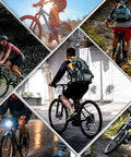 Cyclists in various terrains highlighting Disc Brake Caliper Mount Adapter IS To PM Front 160 To 203mm And Rear 160 To 180mm use.