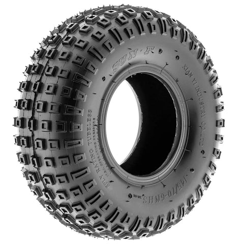Pair Of 2 A011 XC Sport 145/70-6 ATV Go Kart Knobby Tubeless Tires 6 PR All Terrain Off Road Performance