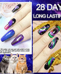 Cat Eye Gel Nail Polish Kit With Magnetic Stick 9D Dual Colors HEMA Free Galaxy Chameleon Effect UV LED Safe on nails