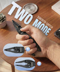 4.5 Inch Long Nose Slip Joint Pliers for Tight Spaces, Wicked Handy Narrow Jaw Pliers for Clamping, Bending, Winding, and Quick Size Adjustments in Small Work Areas in hand