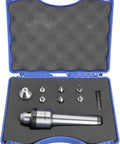 9 Piece Lathe Ready Live Center Set With Morse Taper 4 Shank Swap In 7 Tips Including Conical Bullnose And Pipe case open