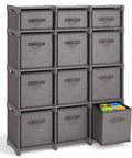 12 Cube Storage Organizer Set With Fabric Cubes And Steel Frame Dope Build Sturdy DIY Cube Shelves for Bedroom Playroom