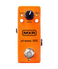 Orange Phase 95 Mini Phaser Pedal With 45 90 Switch, Ultra Compact Half Size Footprint For Vintage Swirl Tones, Subtle Feedback-Reduction Script, No Adapter Included, Ideal For Quick Tones On The Fly showing top view with controls and footswitch.