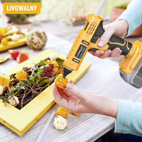 Cordless Hot Glue Gun That Works With Dewalt 20V Batteries 100W Tool Only Rapid Heat No Wires Includes 30 Glue Sticks