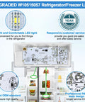 Upgraded W10515057 Refrigerator LED Light With Cover Replacement Easy Install For Kenmore Whirlpool Maytag Product Features