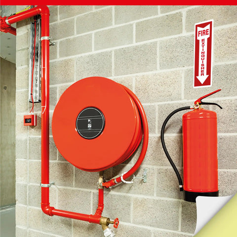 Straight Up Legit Fire Extinguisher Decals And Wall Labels Meet Osha Ansi Standards With Bold Red Arrows For Instant Workplace Safety Compliance No Sweat Setup For Offices Warehouses And Shops In A Solid Five Pack