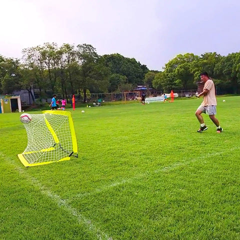 Portable 4x3 Soccer Goal For Backyard With Pop Up Net Ground Stakes And Carry Bag Easy Setup For Backyard Court Or Field