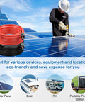 Pro Grade 10 AWG Solar Panel Extension Cable Set With Male And Female Connectors, 5Ft To 100Ft Heavy Duty Tinned Copper Wire