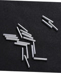 40Pcs Robot Drive Shaft Model Axle Kit for DIY Micro RC Cars showing silver metal rods on black surface