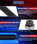 Details of Harmonic Balancer Installer Kit With Long Reach Adapters And Nut, Underdrive Pulley Damper Tool Set, showing threaded adapter and nut.