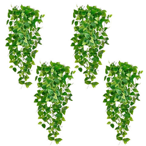 hanging plant vines Three Pack Artificial Hanging Plants Ivy Vines ✓
