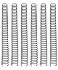 50 Piece Double Loop Wire Binding Spines for A4 Papers, 180 Sheet Capacity, 3 To 1 Pitch, 34 Loops, 19mm Nylon Coated Wires, Built Tough Metal Inner, Binding Wires Set Kit, Black arranged upright