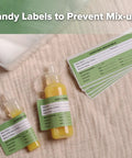 Handy labels for expressed breastmilk bottles from Fresh Mama Game Changer Colostrum Collector Set BPA Free.