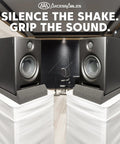 Pro Grade Studio Monitor Isolation Pads For 3 To 5 Inch Speakers High Density Acoustic Foam Risers Angled Sound Isolation