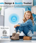 Hassle Free Portable Top Load Washing Machine With 15.7 Lbs Capacity And Fully Automatic Controls Featuring Ten Custom Cycle Programs And Built In Drain Pump A Real Game Changer For Quick Laundry In Apartments Dorms And Rvs, shown with child lock symbol.