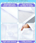 Closeup of Three Piece Unisex Pro Lab Coat Set for Women and Men, highlighting cotton-polyester fabric and pockets, size Medium.
