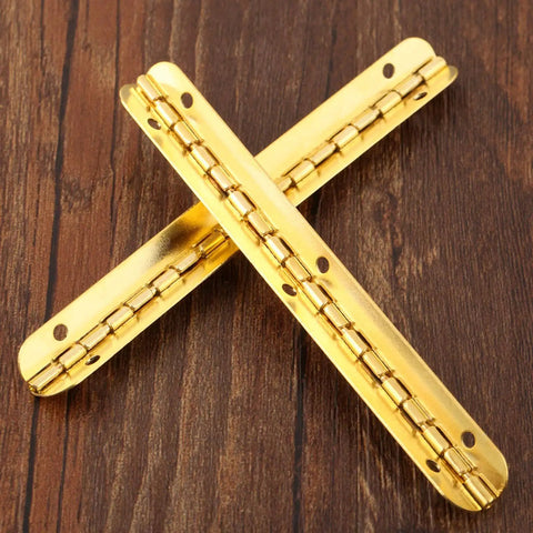 Antique Bronze Decorative Hinges for Wooden Boxes and Cabinets 2 Pack Butt Hinges 100mm by 9mm Jewelry Box Hardware displayed
