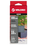Outdoor Tough As Nails Hook And Loop Strips Set Of 10 4 X 1 Inch shown in packaging for outdoor use