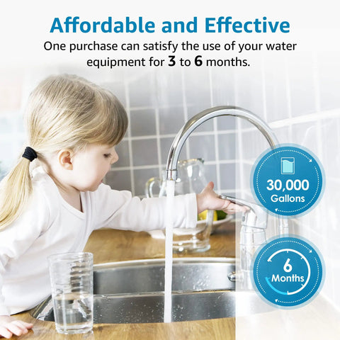 Child using faucet filtered by Whole House Water Filter Replacement For GE FXHSC GXWH40L GXWH35F American Plumber W50PEHD