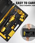 4 Ton Hydraulic Porta Power Kit Pusher Puller Ram Jack For Auto Body Frame Repair Tool With Blow Mold Carrying Case open view