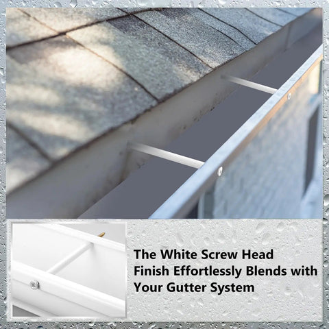 Seven Inch Gutter Screws With Five Inch Plastic Ferrule Pack Of Twenty Durable White Nails And Spikes For Sagging Gutters Easy Install No Fuss Gutter Fasteners For Maintenance