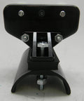 Front view of Aero-Motive Festoon Intermediate Carrier for Flat Cable model 5111, black metal with mounting bracket