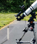 Rock Solid Stainless Steel Telescope Counterweight Rod for Equatorial Mounts, Balance Bar in 164mm 314mm 470mm Sizes, Heavy Duty M12 Compatible for Smooth Precise Astronomy Observing next to telescope setup outdoors