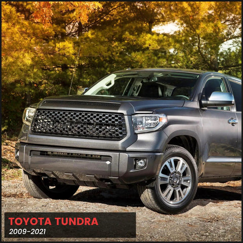 Toyota Tundra front view showcasing design suitable for Tailgate Assist Shock Kit Slow Close Damper Strut For 2007 2021 Pickup