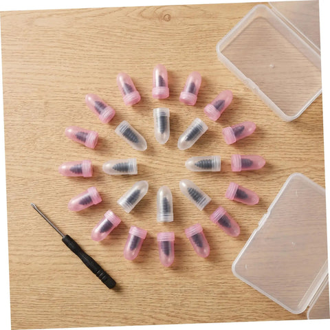 Spiral Screw In Tire Repair Nails for Roadside Emergency Quick Fix Auto ATV Scooter and Tractor Tires arranged with driver.