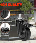 2 Pack 3 Inch Locking Caster Wheels For Pit Boss Pellet Grills Pro Series And Navigator Replacement Stem Casters displaying material details