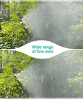 Stainless Steel Sprayer Wand 29 Inches With Lockable Handle spraying fine mist on garden plants
